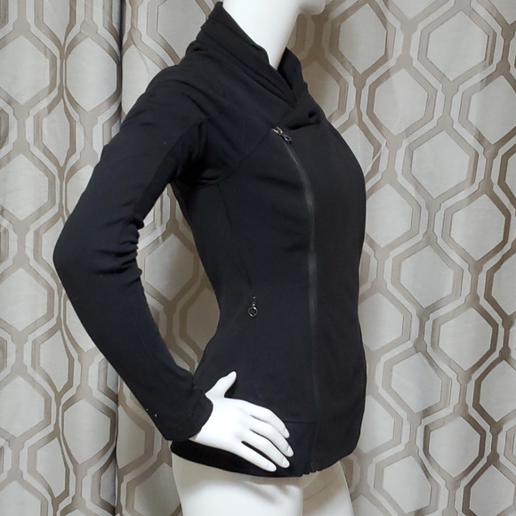 Black Lulu Lemon Wrap Jacket - Picture 3 of 4